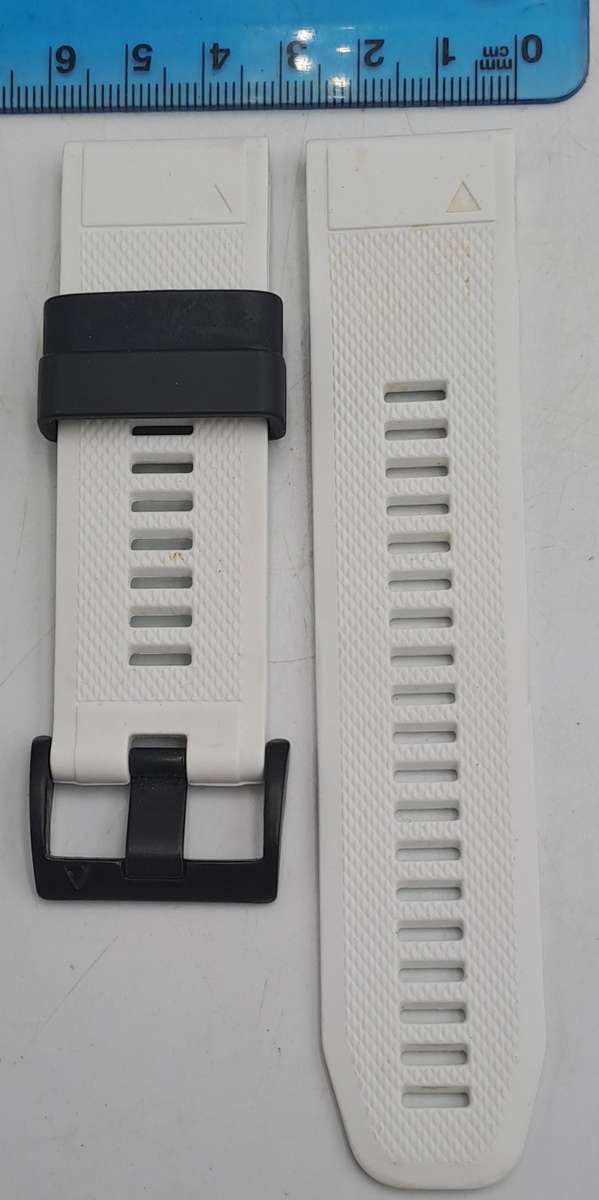 New 26mm White Silicone Quick fit Band for Garmin Fenix-Tactix-enduro-(see compatibility )