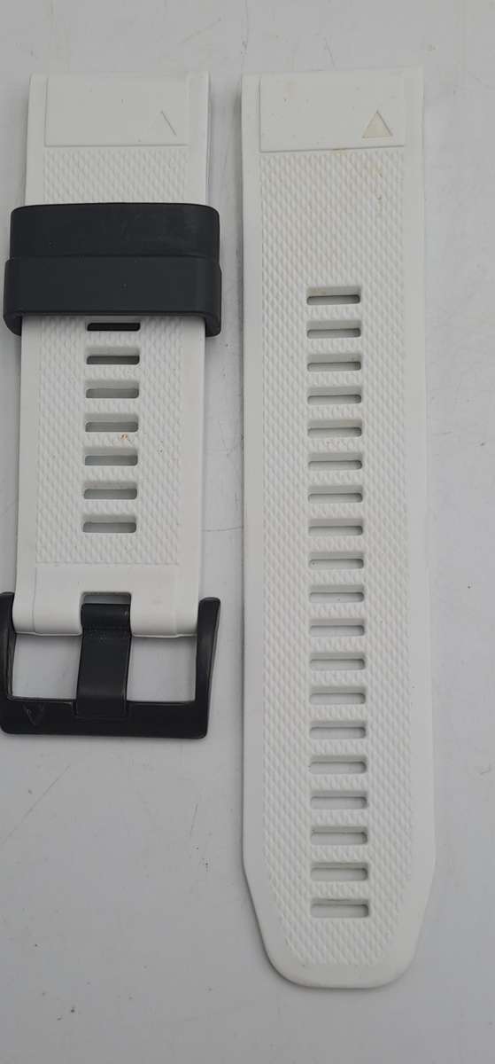New 26mm White Silicone Quick fit Band for Garmin Fenix-Tactix-enduro-(see compatibility )