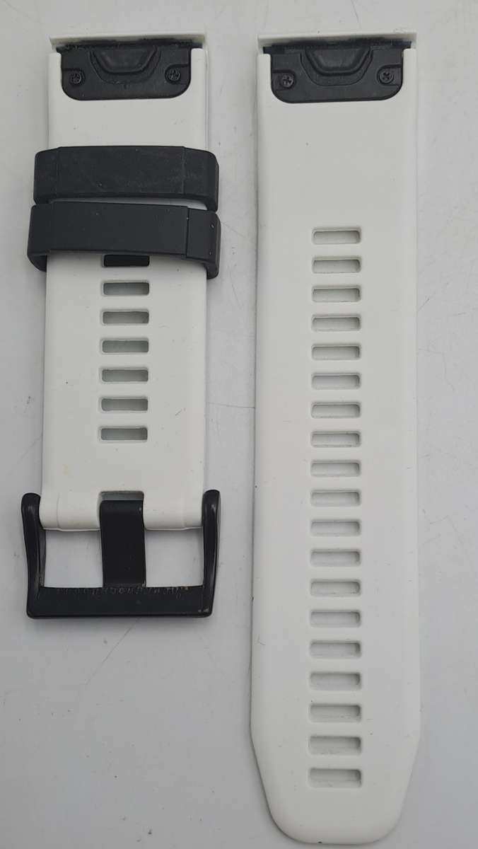 New 26mm White Silicone Quick fit Band for Garmin Fenix-Tactix-enduro-(see compatibility )