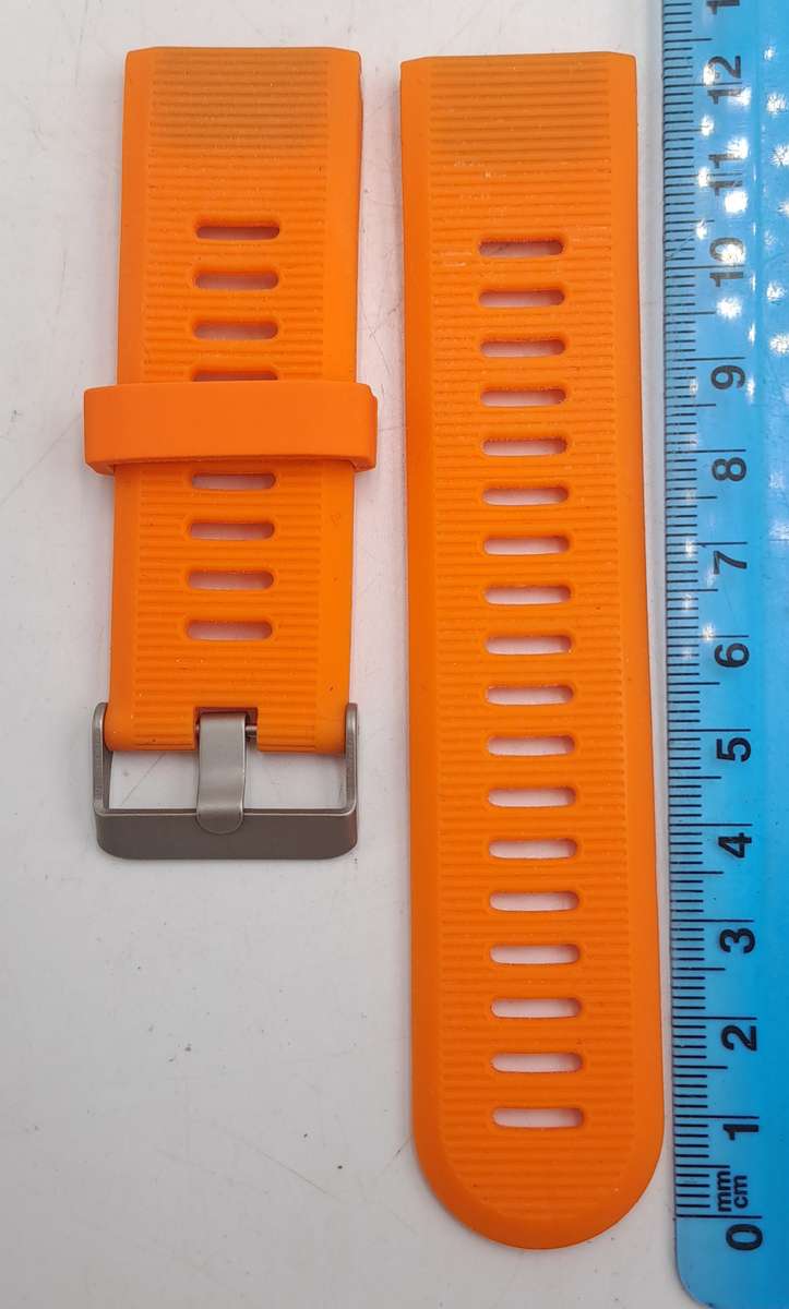 New 26mm Orange Silicone Quick fit Band for Garmin Fenix-Tactix-enduro-(see compatibility )