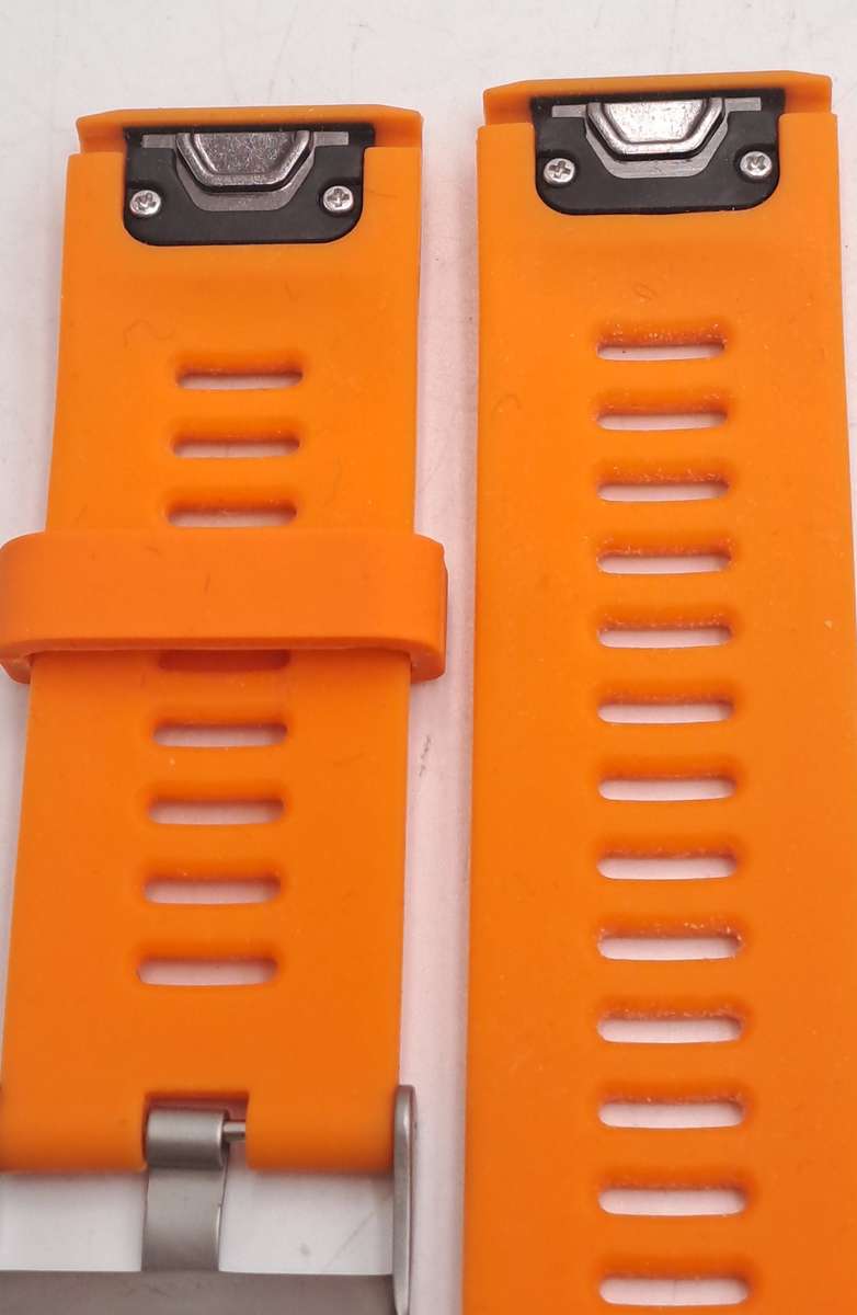 New 26mm Orange Silicone Quick fit Band for Garmin Fenix-Tactix-enduro-(see compatibility )