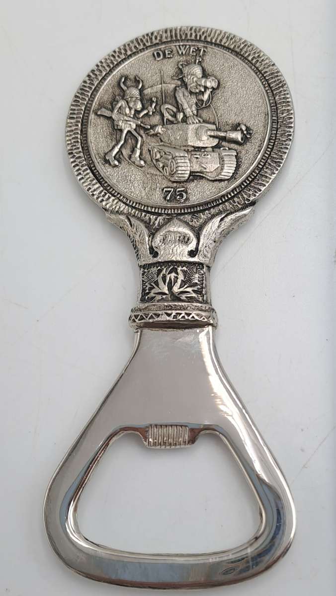 Vintage Collectable -1975 South Africa Army -De Wet Battalion-Metal Bottle Opener