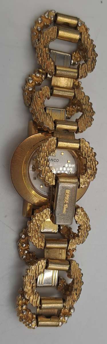 Vintage swiss Made Lanco favorit Ladies Windup watch -17 Jewels -Gold Plated -Working