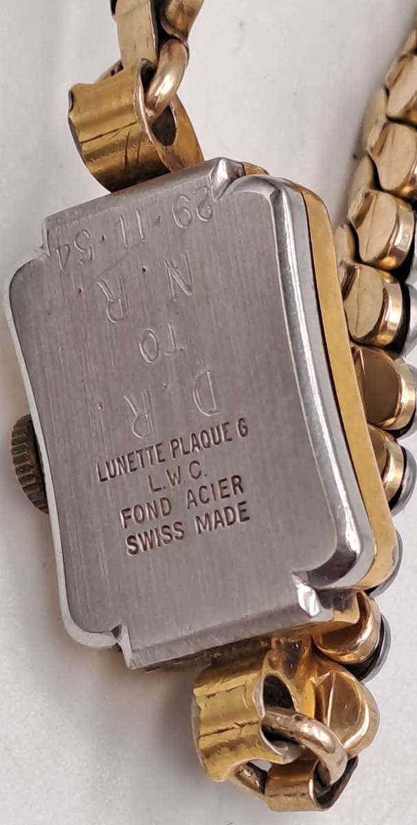 Vintage Gold plated Swiss Made Ladies Lanco Manual wind watch Working -13 Jewels