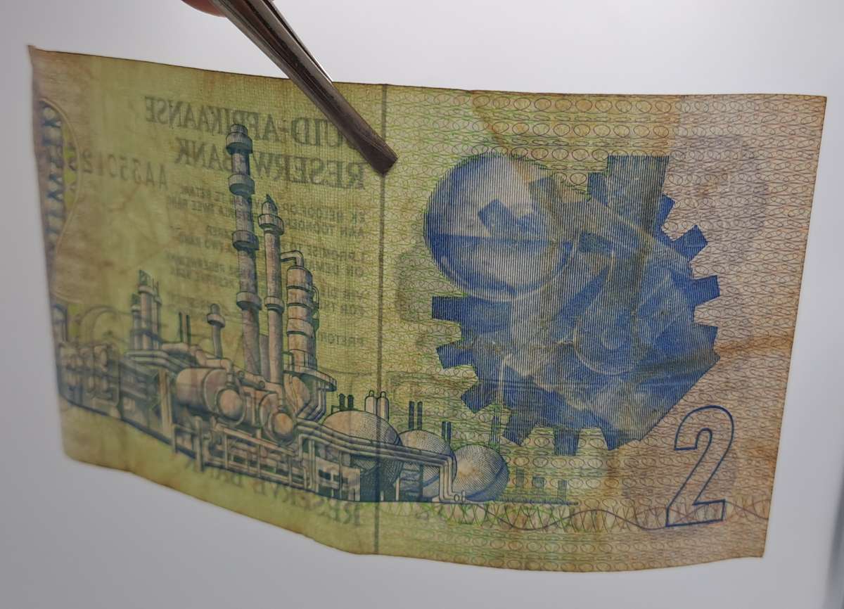 1990 South Africa 2 Rand Note -Afrikaans -English C.L Stals