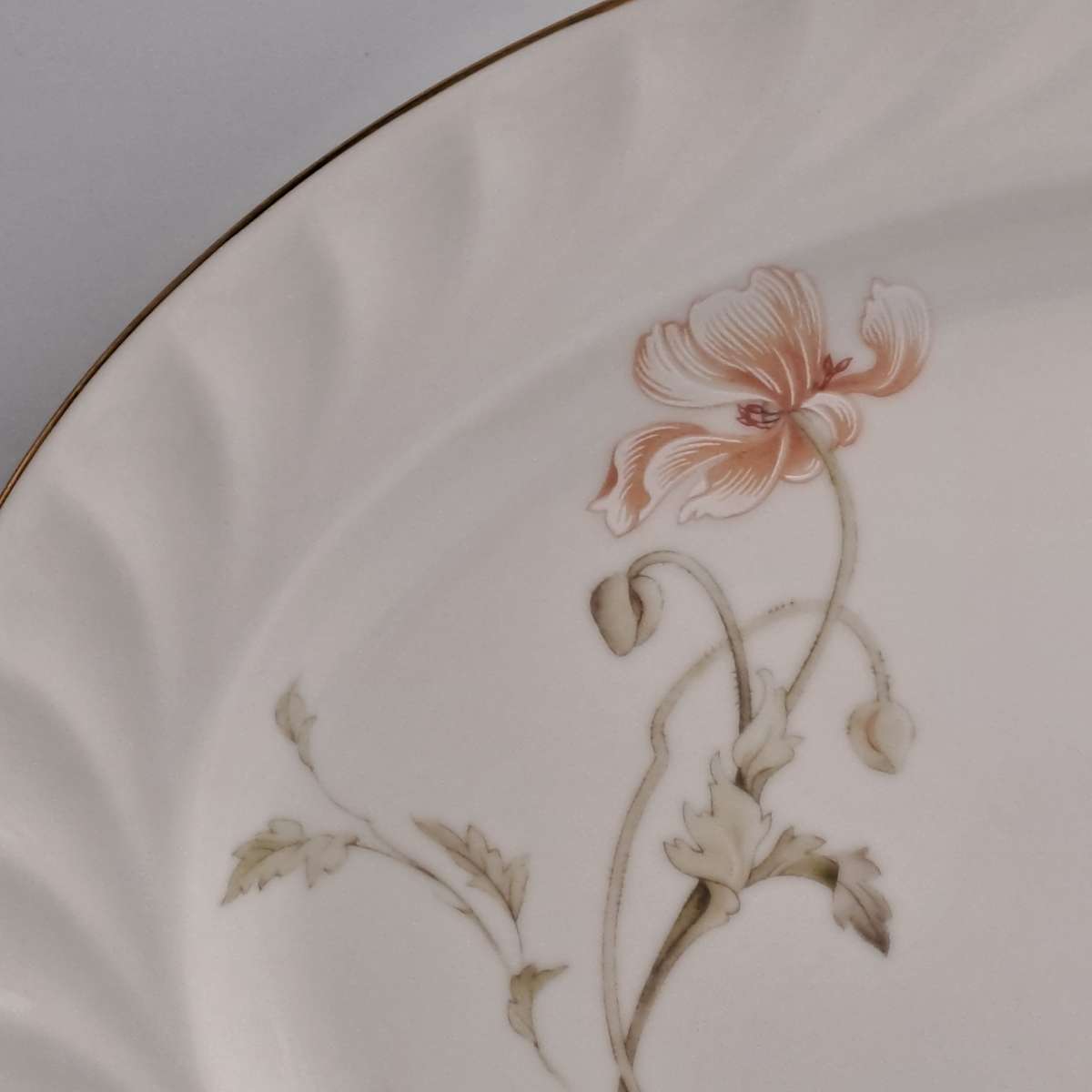 Vintage Gorham TRELLIS Fine China Oval Platter 24kt Gold Hand Banded Japan-Mint Condition-