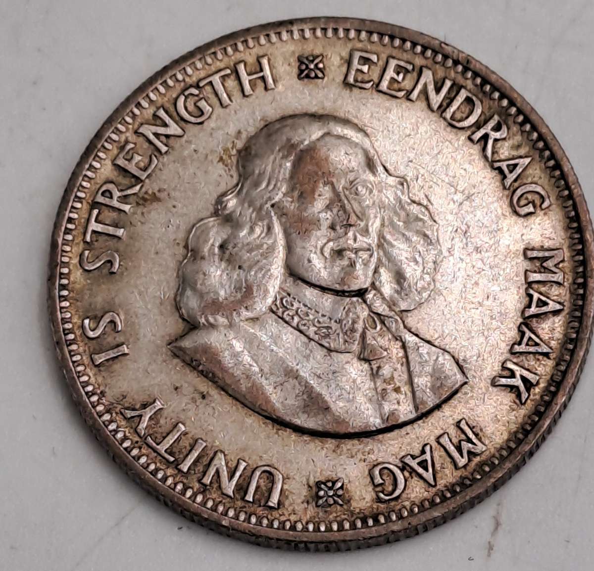 1963 South Africa  20 Cents -(Silver .500) -1st decimal series