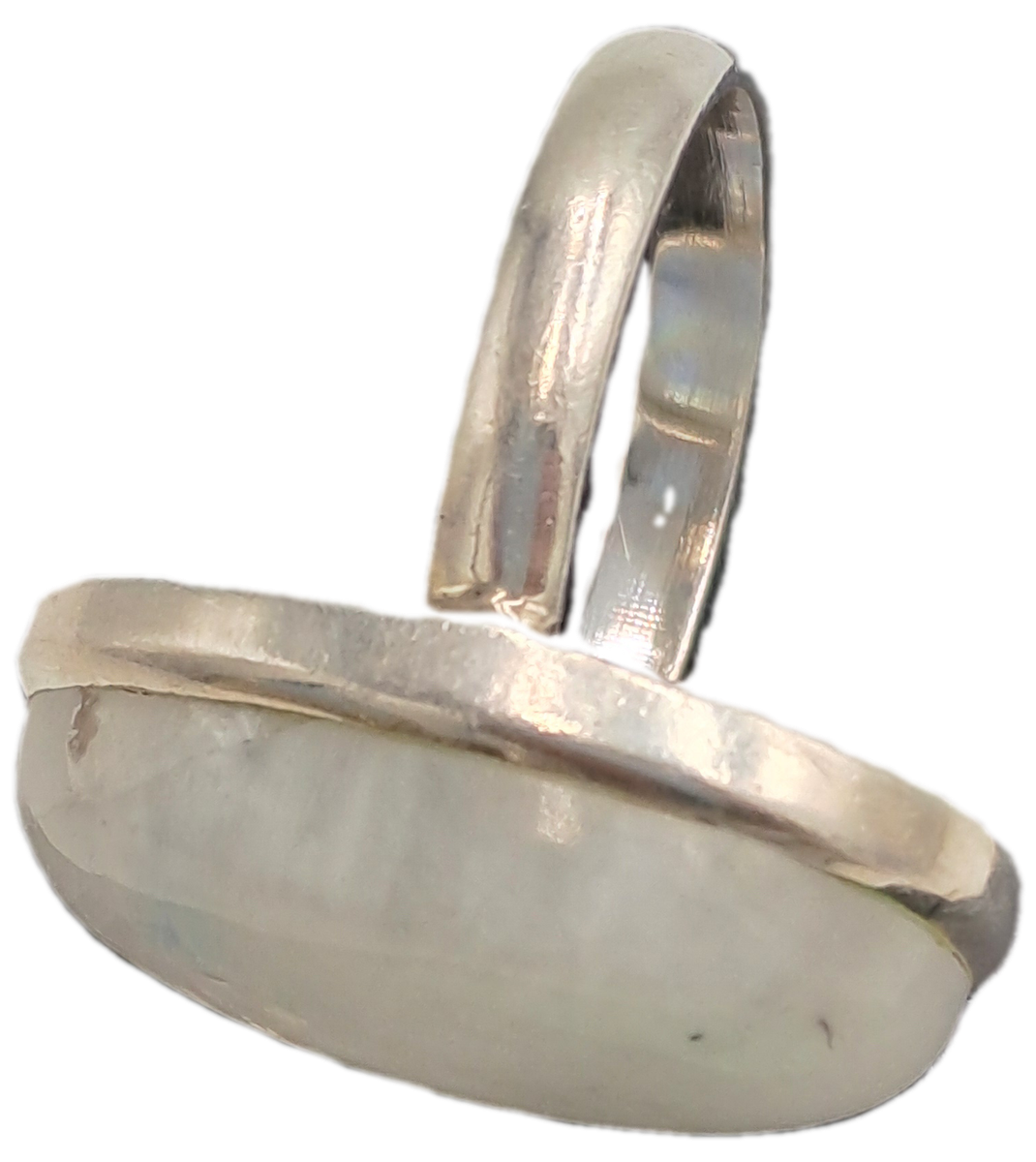 Pre-owned Vintage Moonstone Ring-no Markings -18mm in diameter