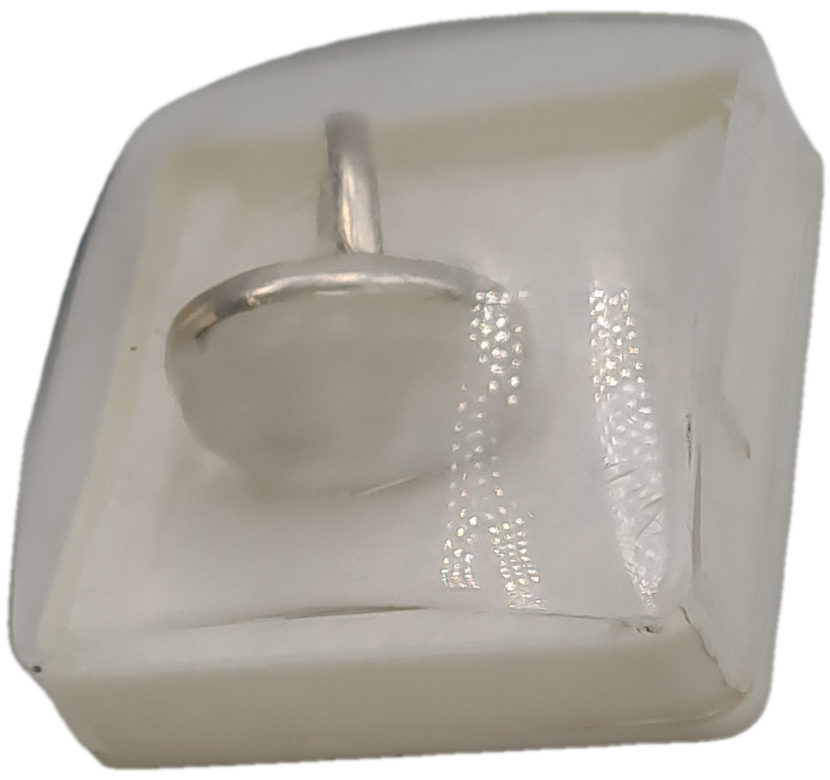 Pre-owned Vintage Moonstone Ring-no Markings -18mm in diameter