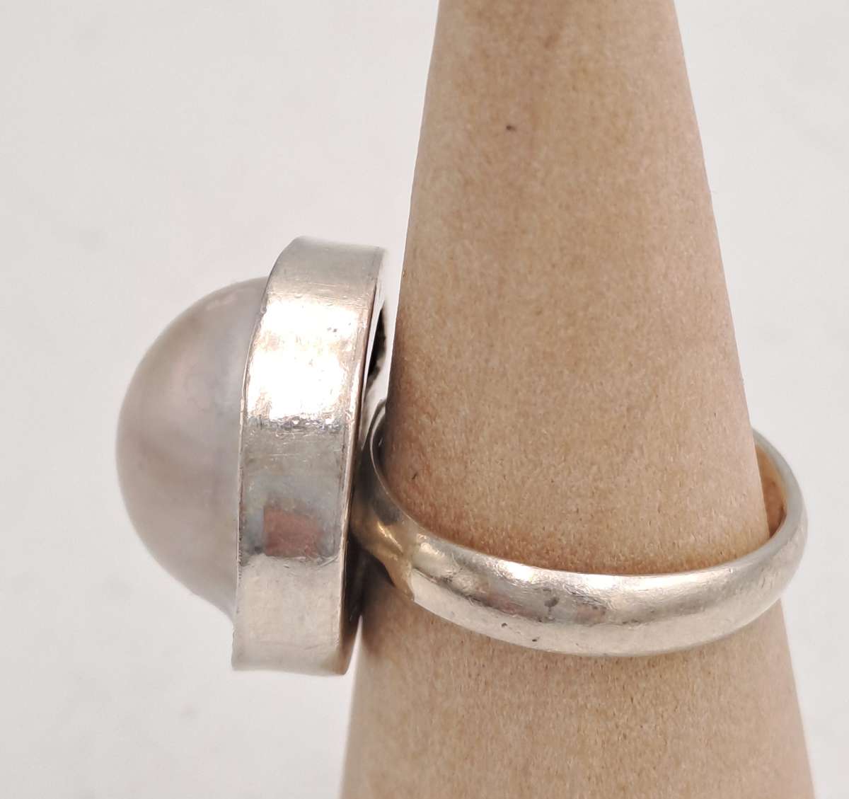 Pre-owned Sterling Silver Pearl ring