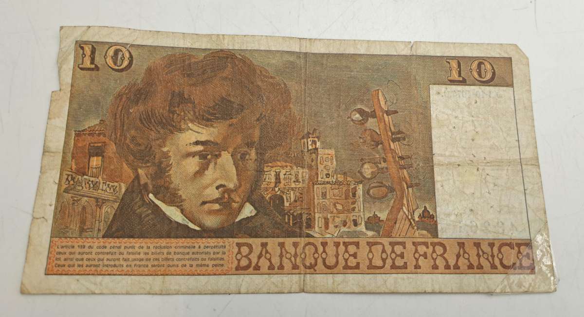 1974 France 10 Francs - Berlioz type 1972 Bank Note