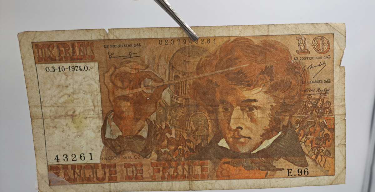 1974 France 10 Francs - Berlioz type 1972 Bank Note