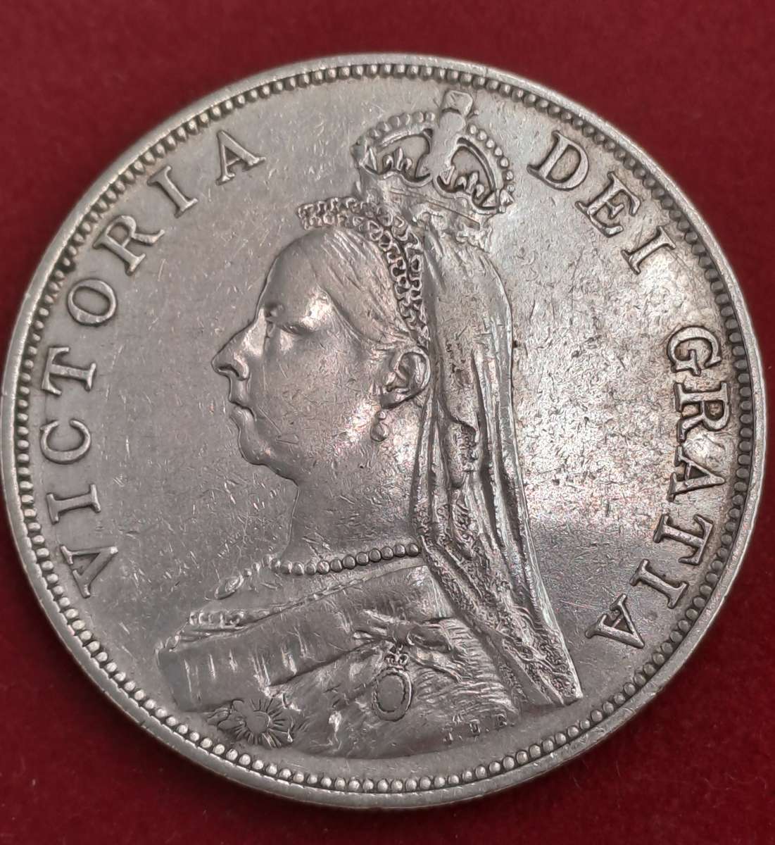 1889 United Kingdom SILVER -2 Florins - Victoria 2nd portrait, 'Double Florin'