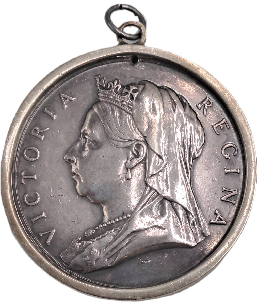 RARE!! Matabeleland 1893 The British South Africa Company SIlver Medal-sanctioned by Queen Victoria