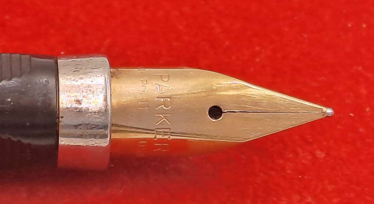 Rare Vintage Parker 75 Sterling Silver Fountain Pen with 14kt Gold Nib