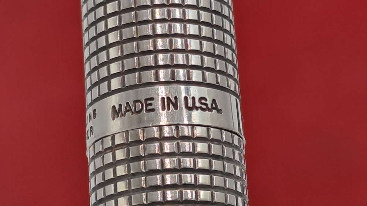 Rare Vintage Parker 75 Sterling Silver Fountain Pen with 14kt Gold Nib