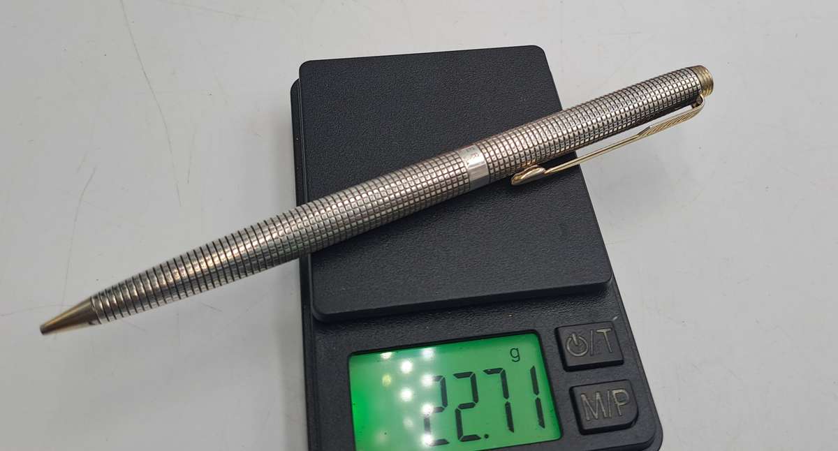 Rare Vintage Parker Cisele 75 Sterling Silver Cap and Barrel Pencil  Made in the USA