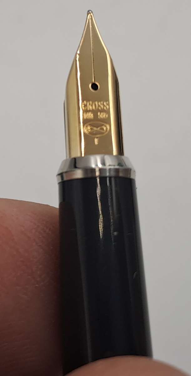 Rare Vintage Parker 75 Sterling Silver Fountain Pen with 14kt Gold Nib