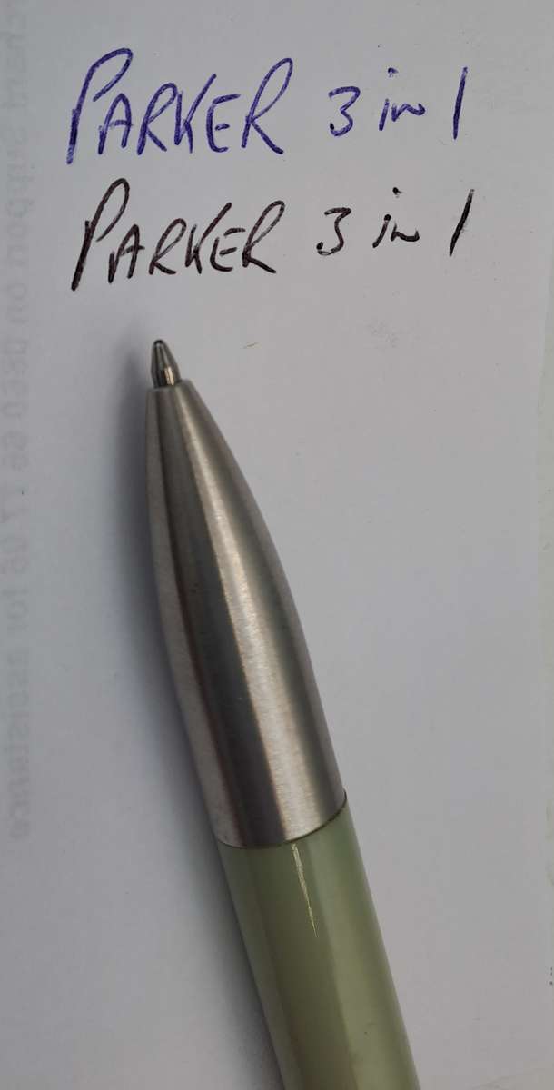 Pre-owned Vintage Parker Vector 3-in-1 Multi Tool 0.7mm Pencil black and blue Refills