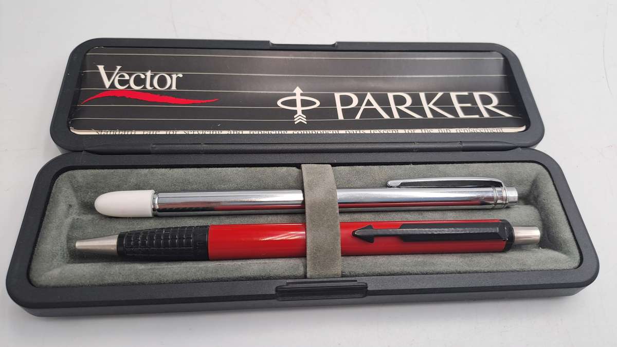 Vintage Parker Vector with 60cm Telescopic Pointer Stick in case