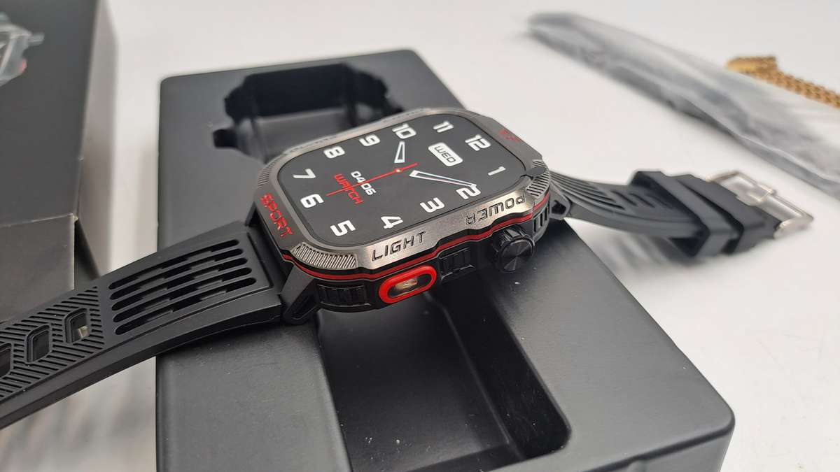 Unused Sport Smartwatch -Phone Function- Stress measurement-sport mode-weather and many more