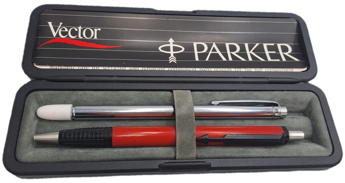 Vintage Parker Vector with 60cm Telescopic Pointer Stick in case