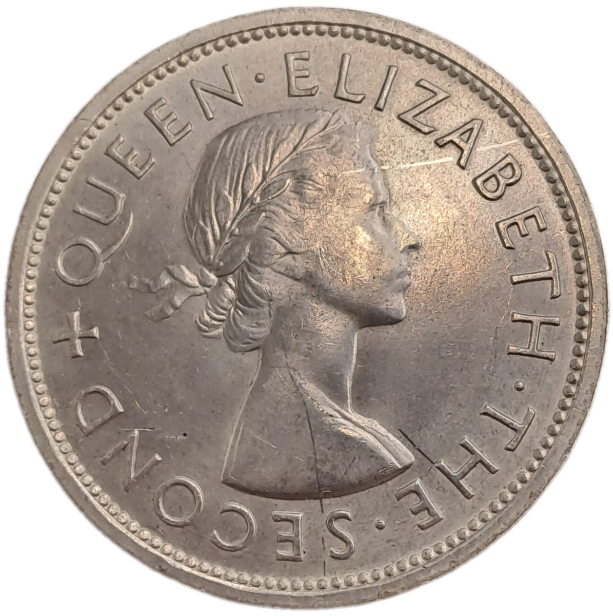 1953 Southern Rhodesia .500 SILVER - Crown -Cecil Rhodes