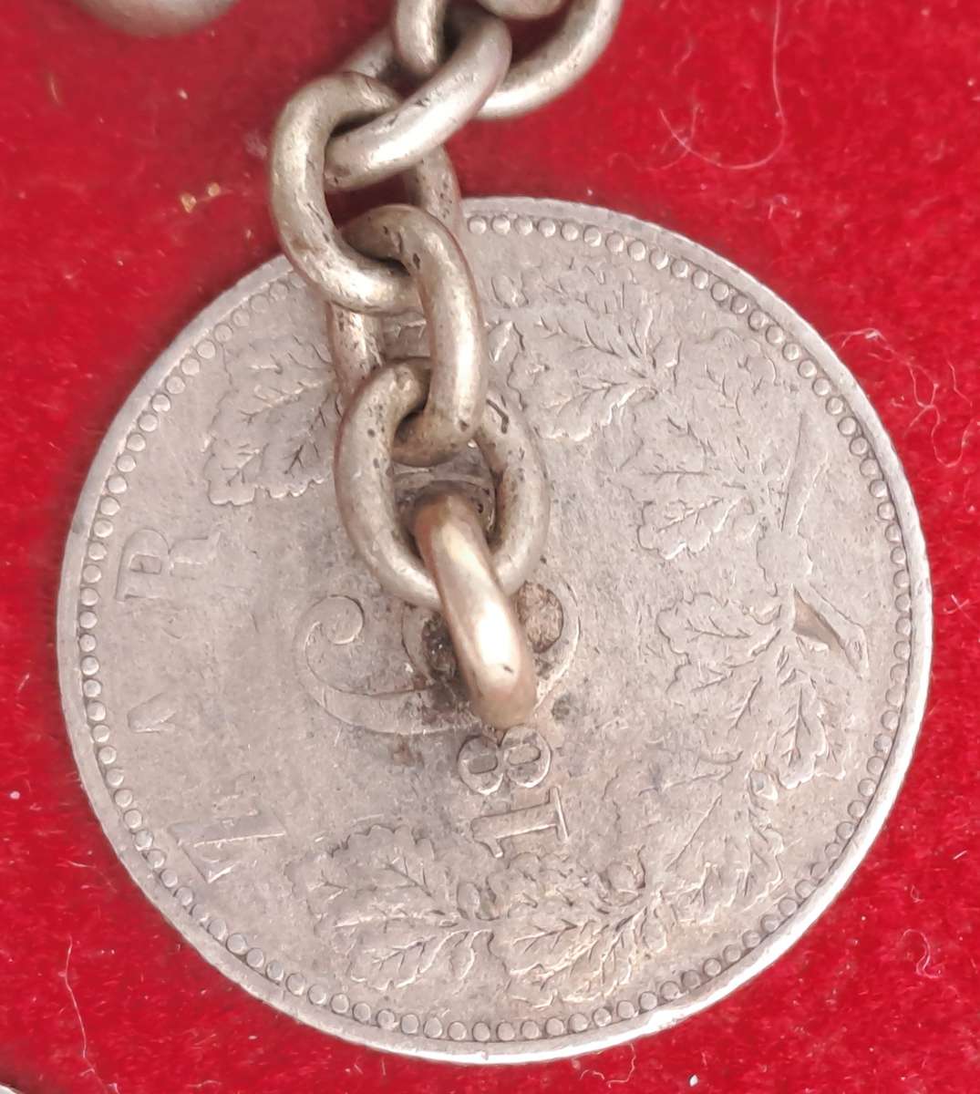 2 Antique late 1800's Z.A.R Coins tampered with -2 x Silver Sixpence and 1 x Silver 3 Pence