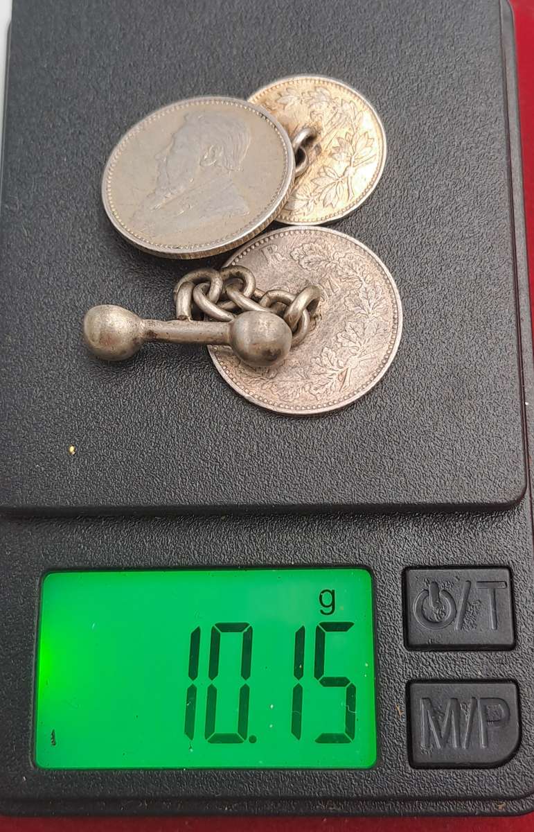 2 Antique late 1800's Z.A.R Coins tampered with -2 x Silver Sixpence and 1 x Silver 3 Pence