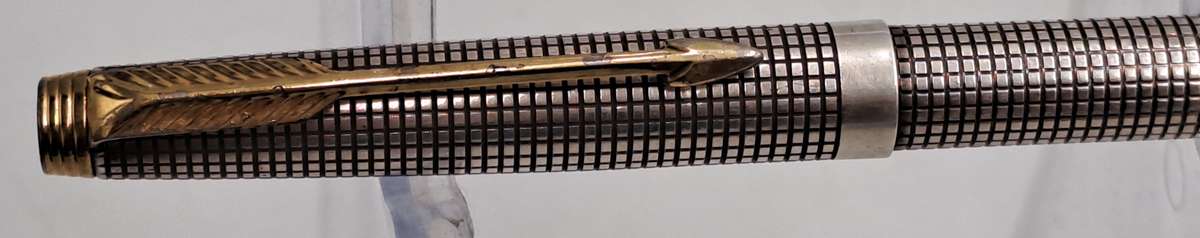 Rare Vintage Parker Cisele 75 Sterling Silver Cap and Barrel Ball Pen-  Made in the USA