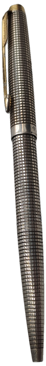 Rare Vintage Parker Cisele 75 Sterling Silver Cap and Barrel Ball Pen-  Made in the USA