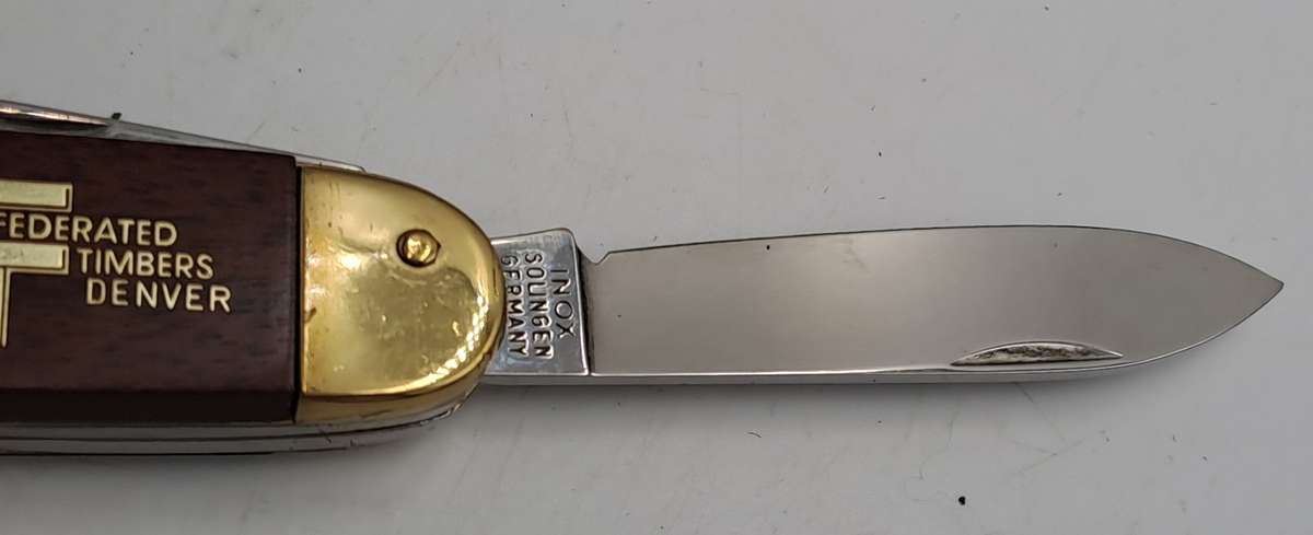 Inox Solingin Multitool Utility Pocket Knife made in Germany -Branded-Leather Pouch