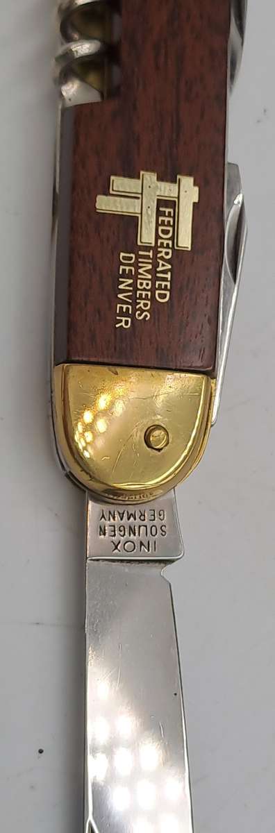 Inox Solingin Multitool Utility Pocket Knife made in Germany -Branded-Leather Pouch