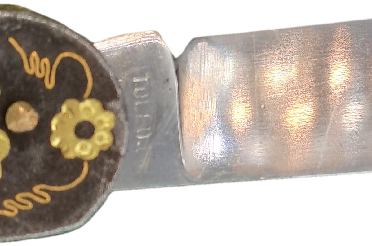 Vintage TOLEDO Inox Gold Inlay Sparrow Bird Blade Multitool Utility Pocket Knife