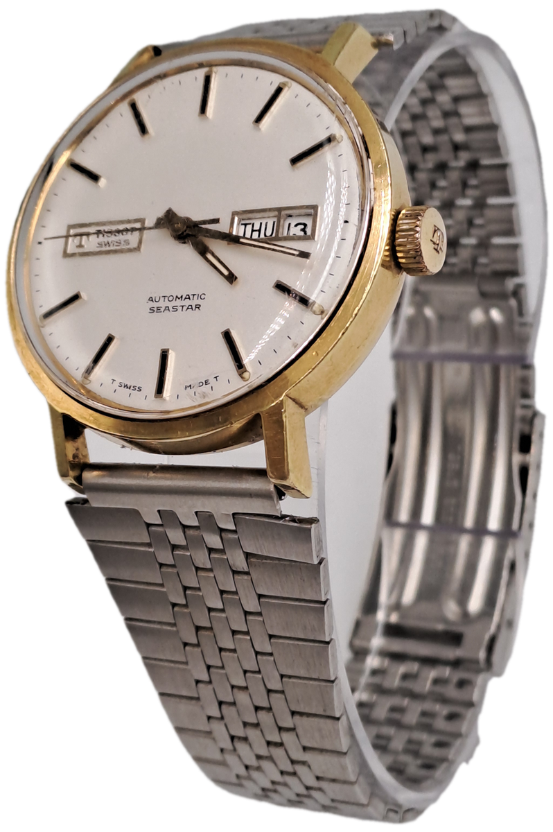 Vintage Swiss Tissot Seastar Day-Date Automatic Watch -Working-Casio strap