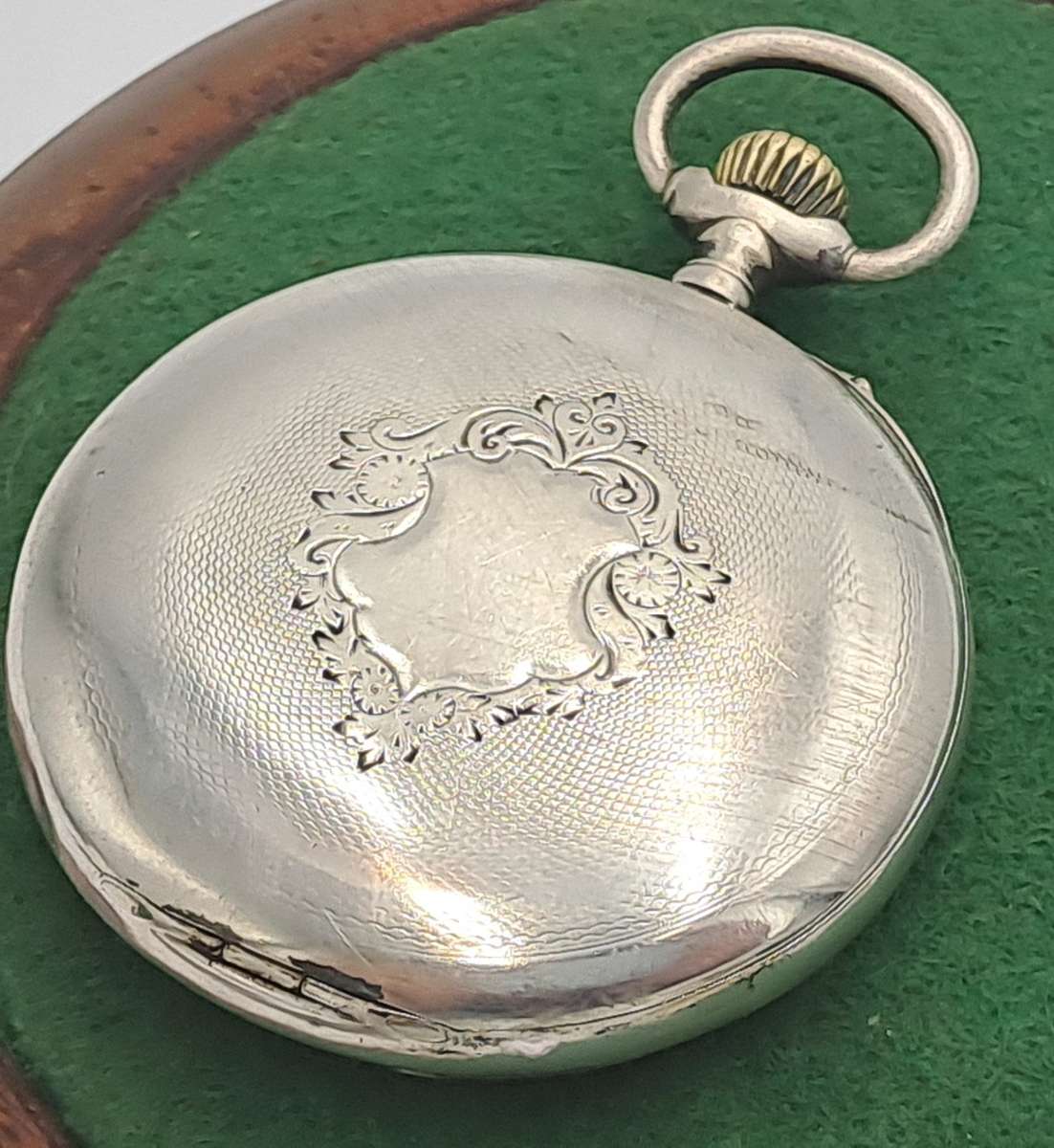 Antique Cyrus GT Pocket watch with .800 Silver case -Working