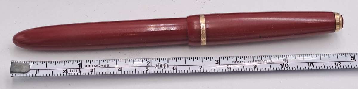 Vintage Ladies Parker 14kt Gold Nib Fountain Pen with squuese Converter -INK tested- 12,5cm