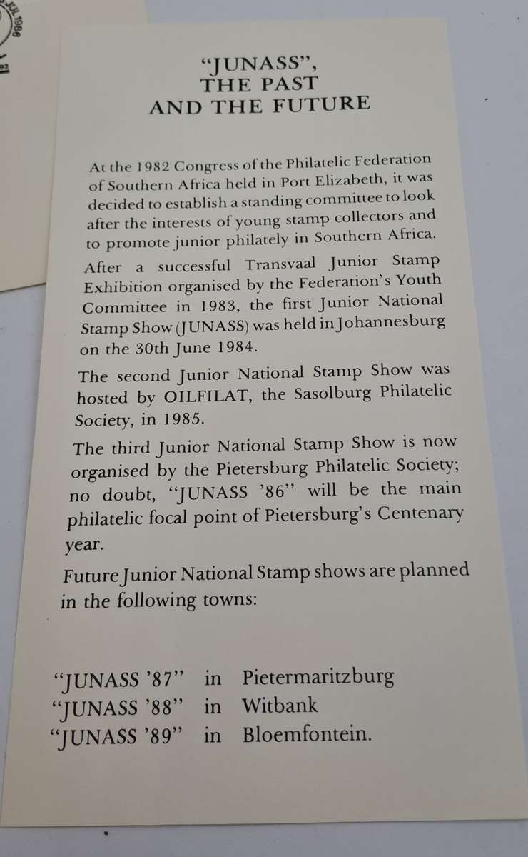 1986 RSA Pietersburg Centenary Commemorative Cover(1 available)