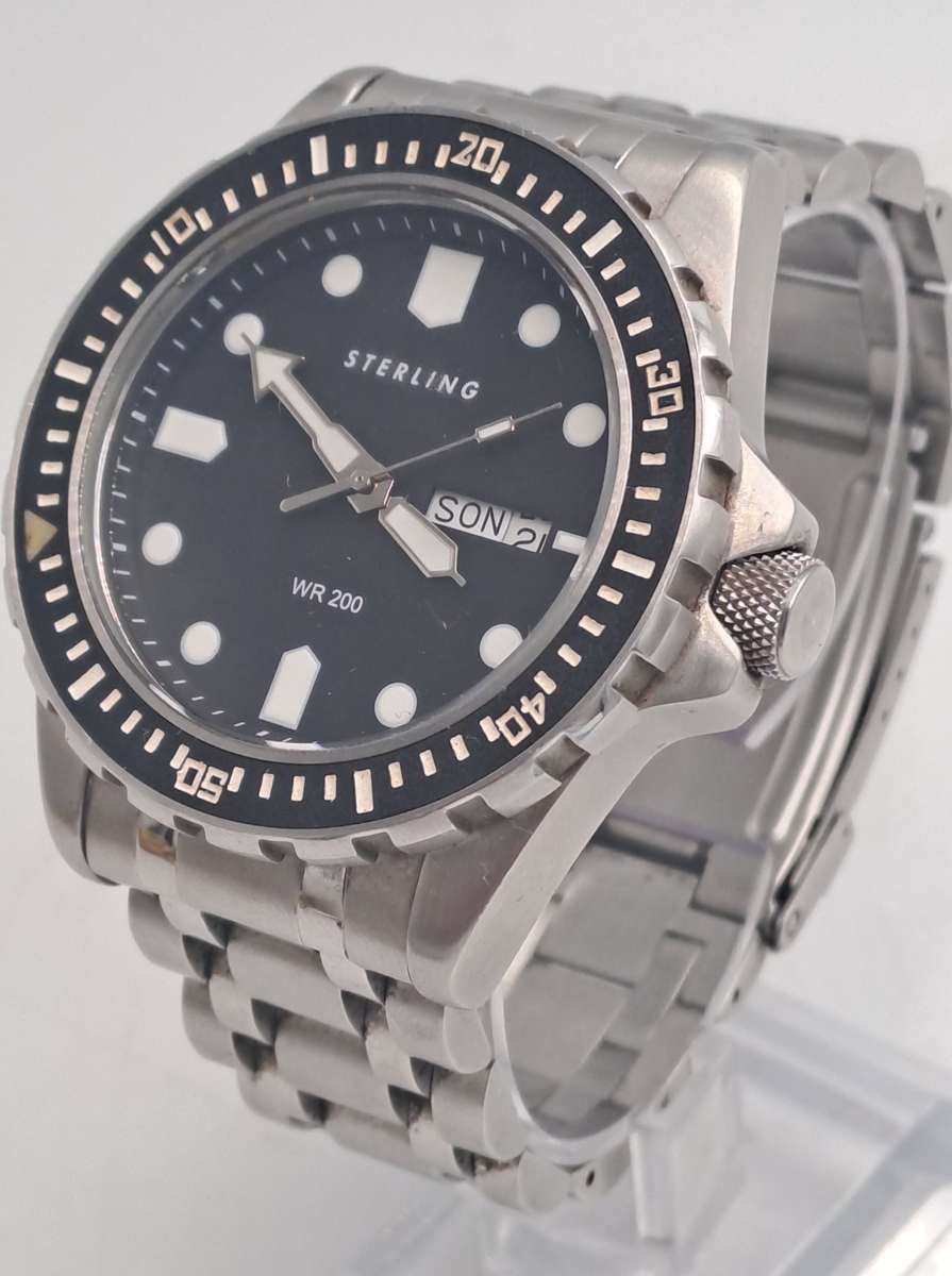 Pre-Owned Mens STERLING 42mm Quartz Watch -NOT WORKING