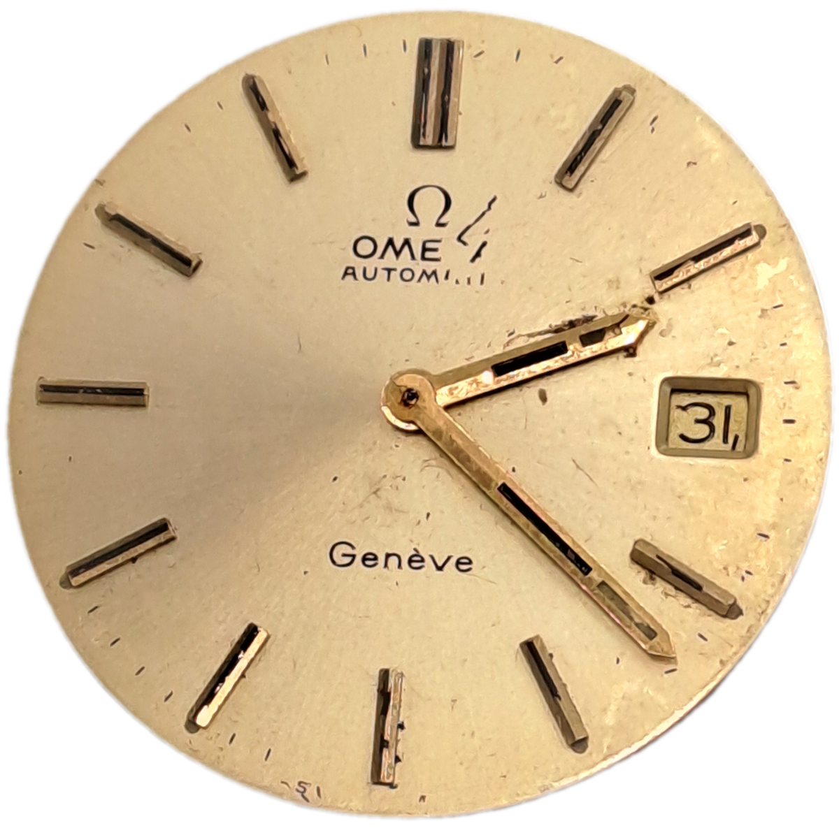 Vintage 1979's Omega Geneve 1012 Automatic Movement-Not working- for spares