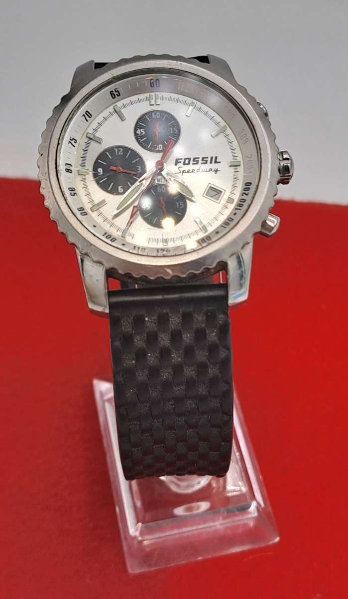 Pre-Owned Fossil Blue Speedway Mens Quartz 100m Watch -