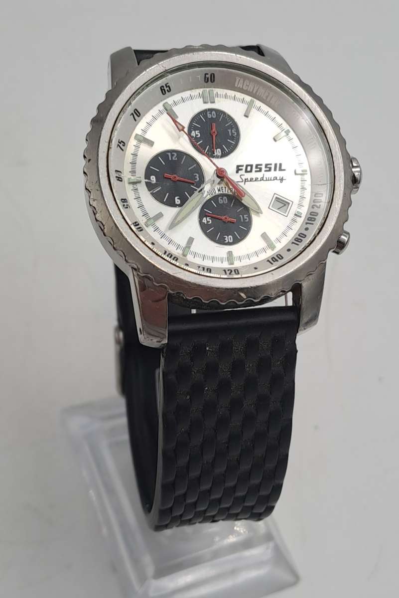 Pre-Owned Fossil Blue Speedway Mens Quartz 100m Watch -