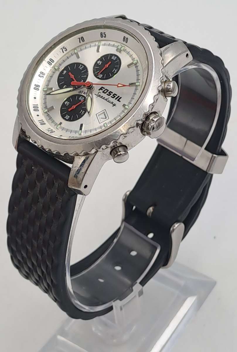 Pre-Owned Fossil Blue Speedway Mens Quartz 100m Watch -