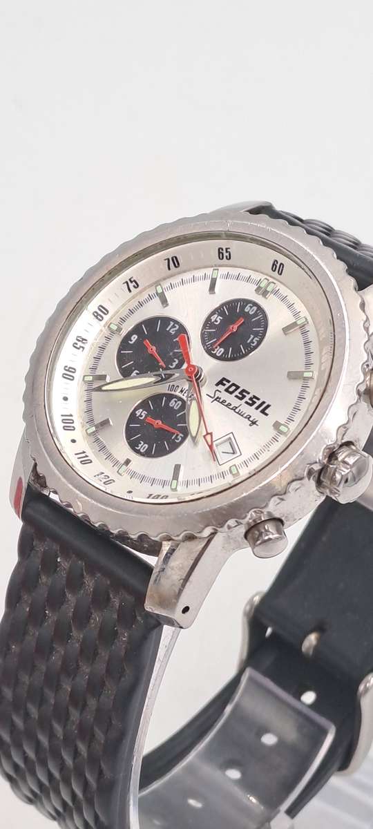 Pre-Owned Fossil Blue Speedway Mens Quartz 100m Watch -