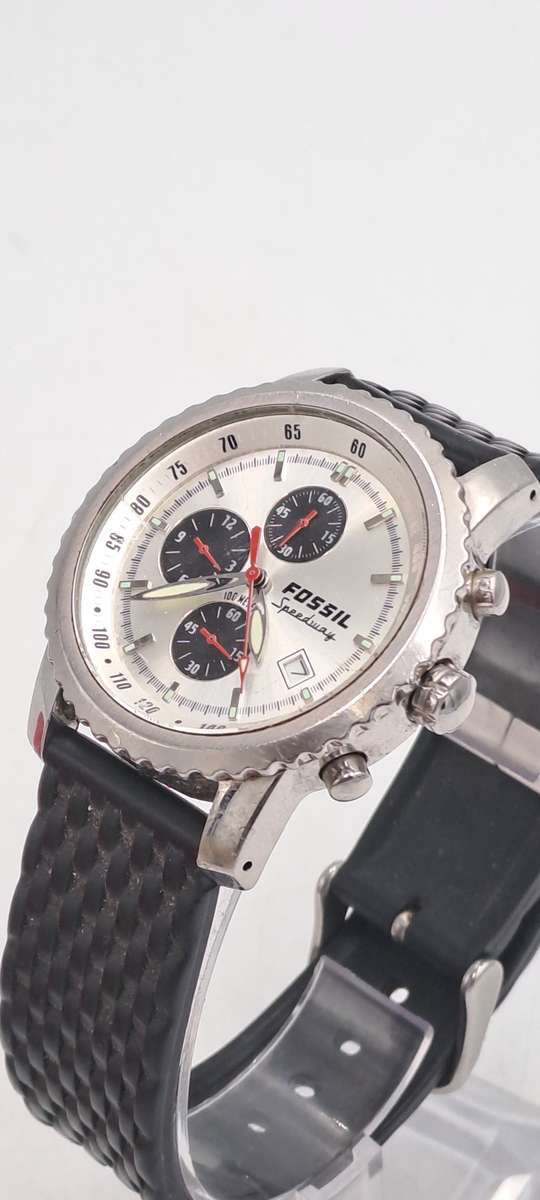 Pre-Owned Fossil Blue Speedway Mens Quartz 100m Watch -