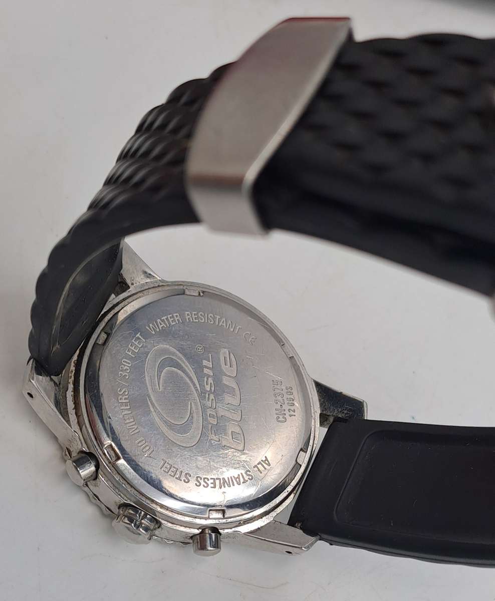 Pre-Owned Fossil Blue Speedway Mens Quartz 100m Watch -