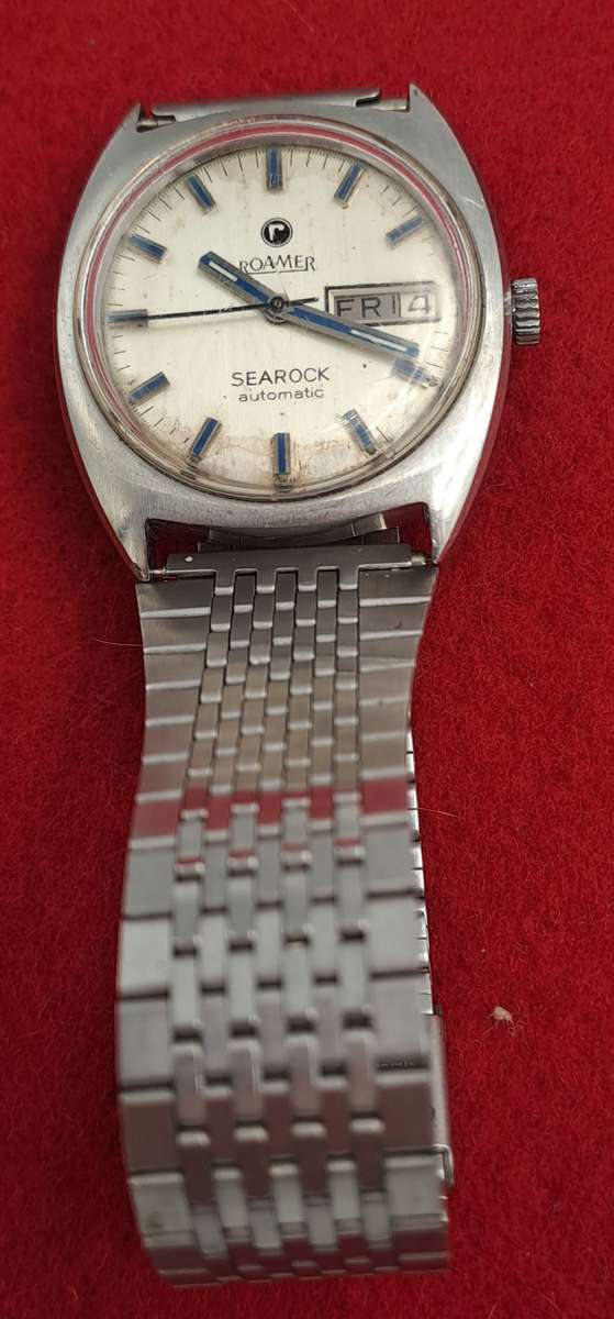 Vintage Swiss Made ROAMER Searock Automatic Watch -Working