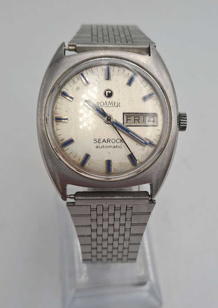 Vintage Swiss Made ROAMER Searock Automatic Watch -Working