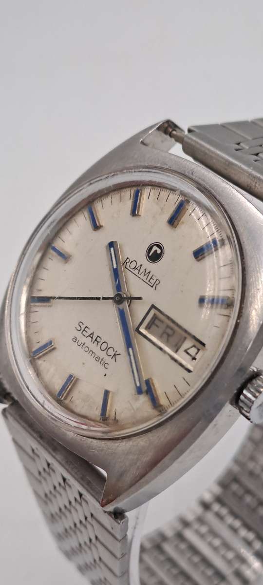 Vintage Swiss Made ROAMER Searock Automatic Watch -Working