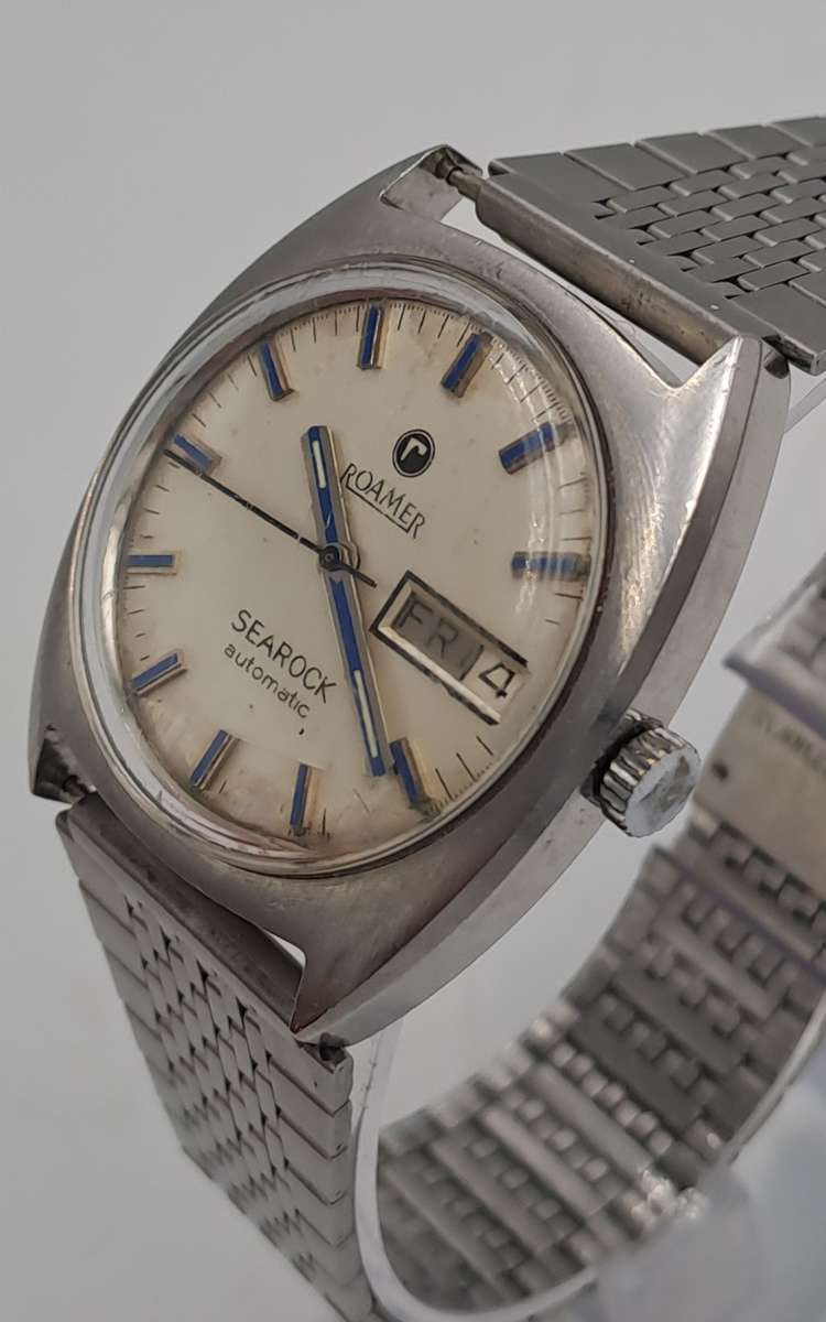 Vintage Swiss Made ROAMER Searock Automatic Watch -Working